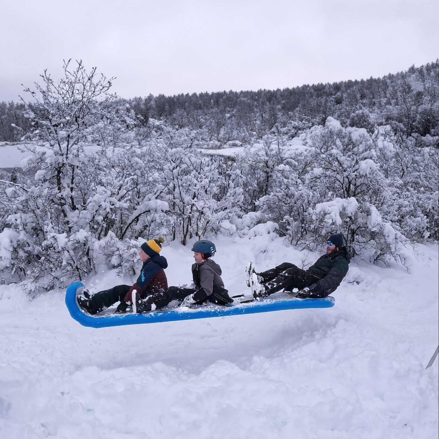 Airboggan Inflatable Toboggan - Summer Towable and Winter Sled - Lakesurf